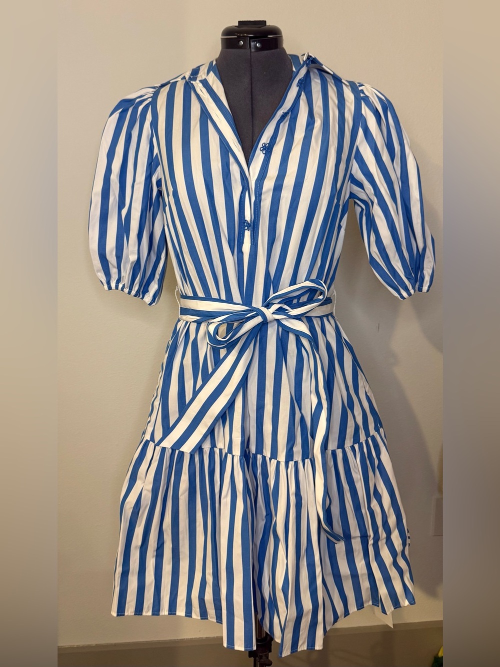 NWT Kate Spade Summer Stripe Riverside Dress Size XXS - Picture 2 of 7